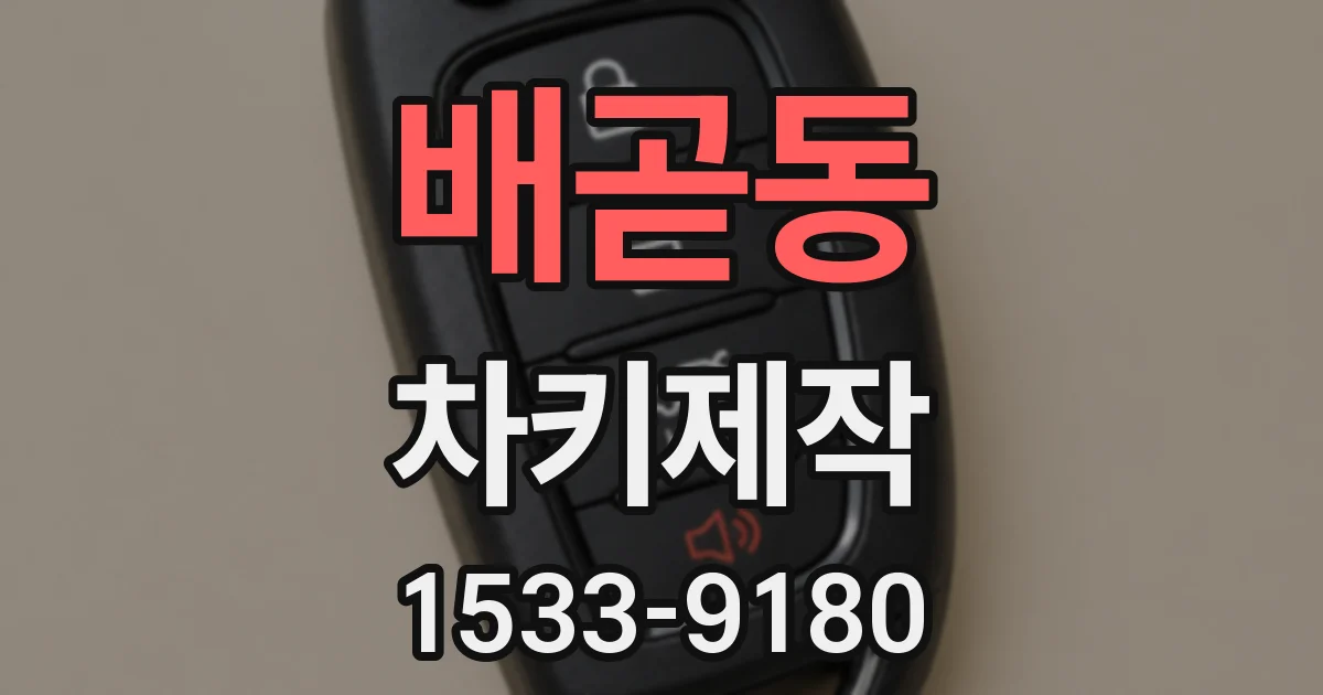 배곧동 차키제작