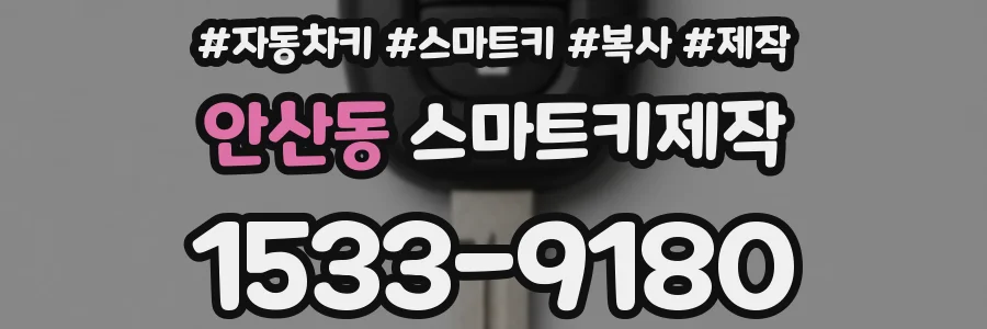 안산동 스마트키제작