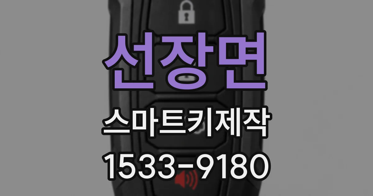 선장면 스마트키제작