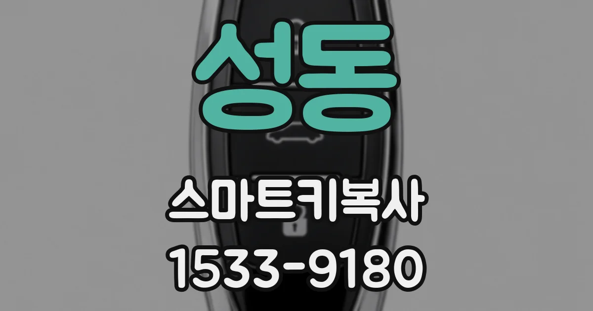 성동 스마트키복사