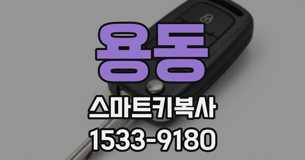용동 스마트키복사