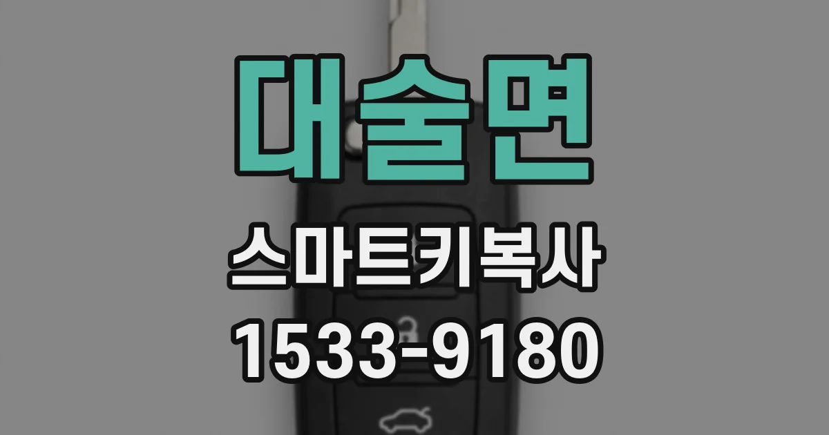 대술면 스마트키복사