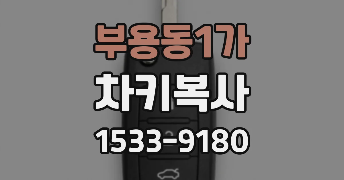 부용동1가 차키복사