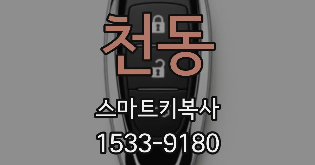 천동 스마트키복사