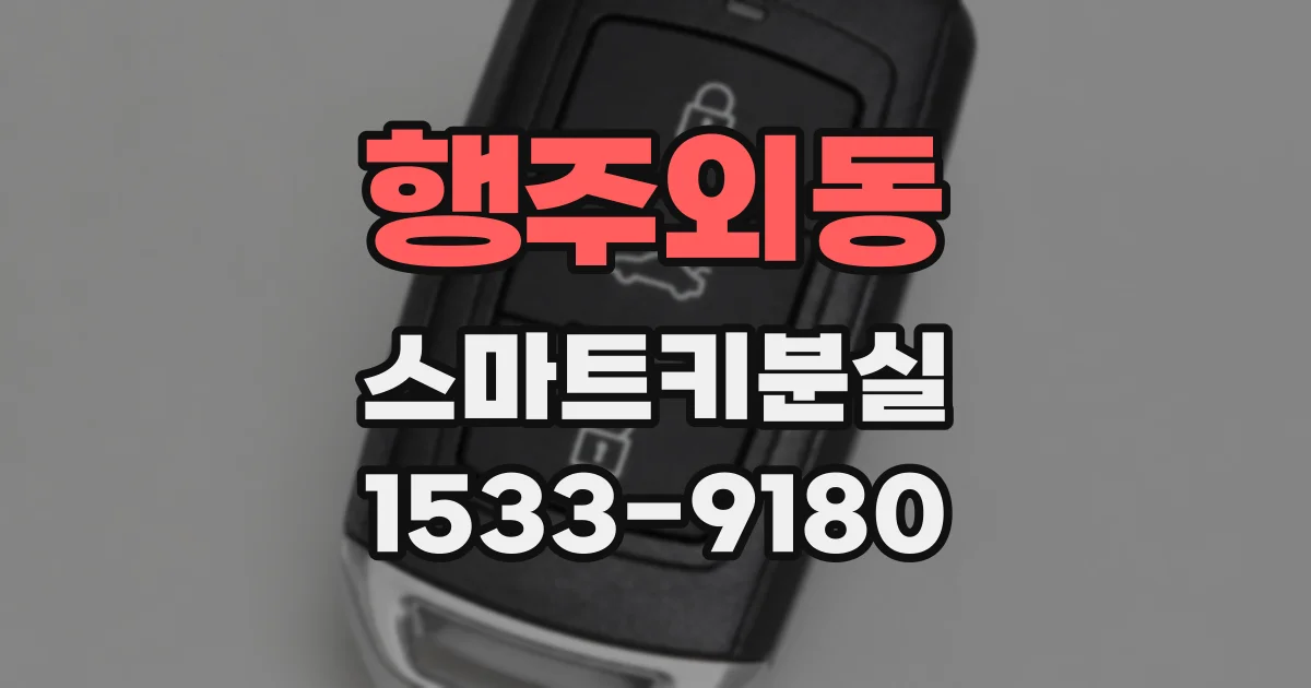 행주외동 스마트키분실