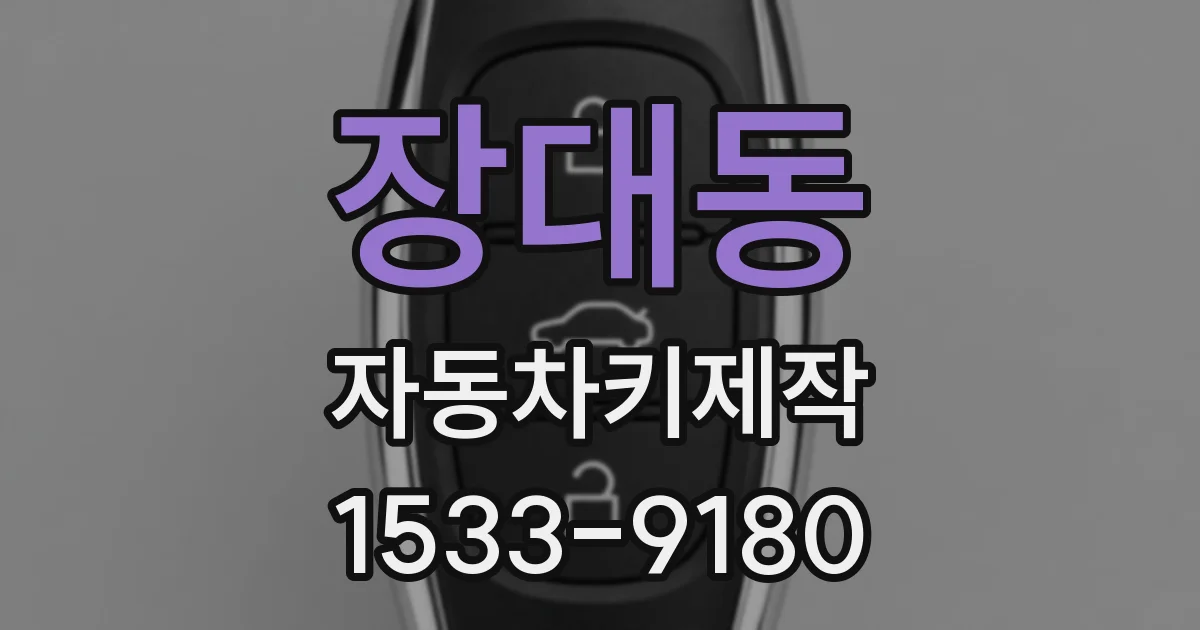 장대동 자동차키제작