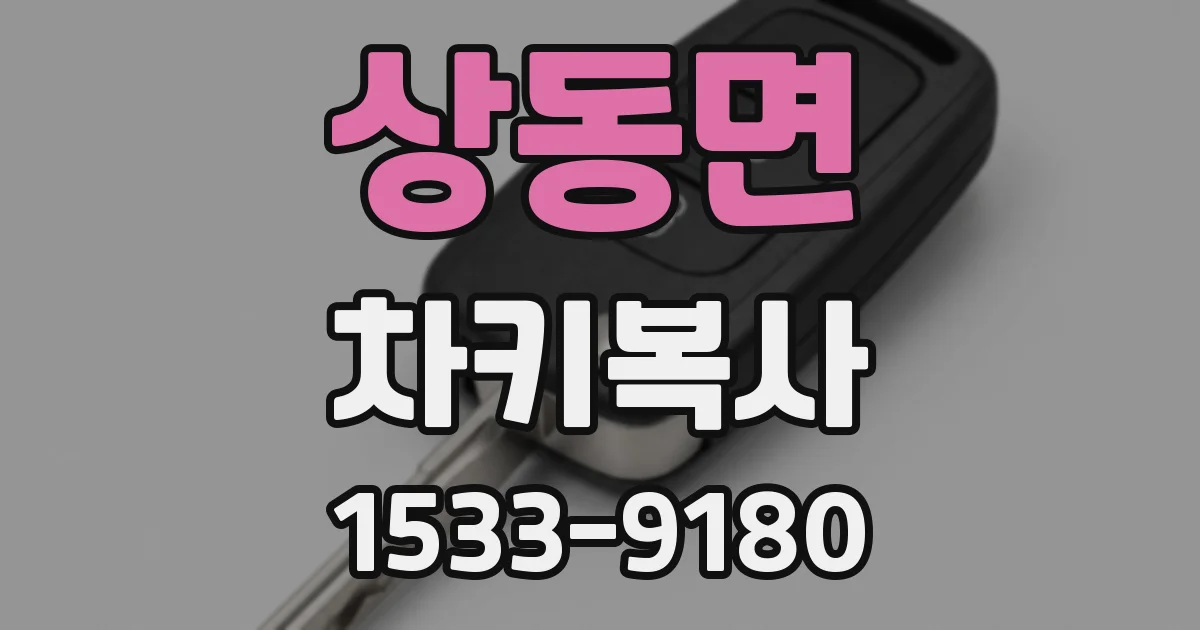 상동면 차키복사