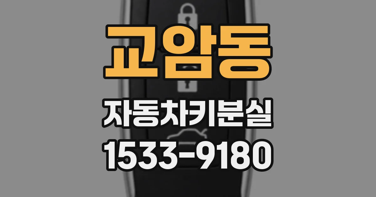 교암동 자동차키분실