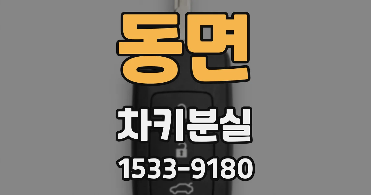 동면 차키분실