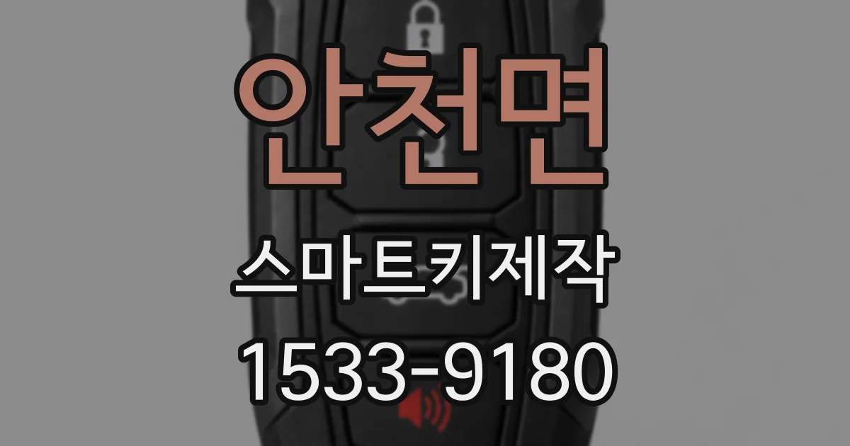 안천면 스마트키제작