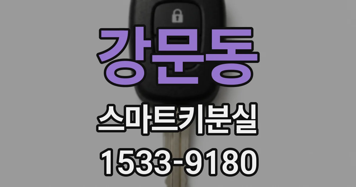 강문동 스마트키분실