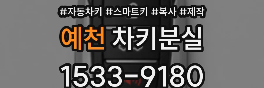 예천 차키분실