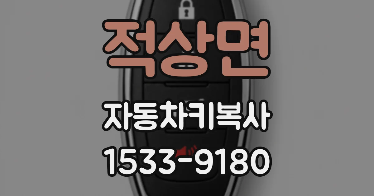 적상면 자동차키복사
