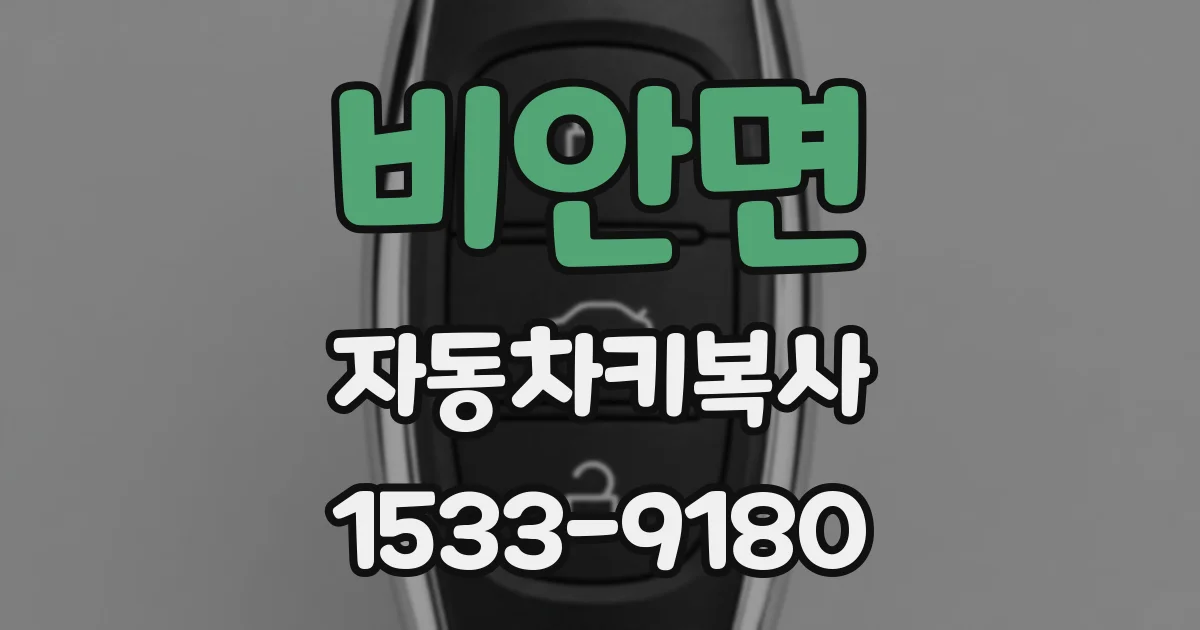 비안면 자동차키복사