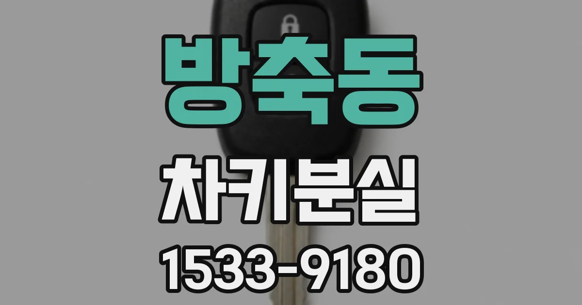 방축동 차키분실