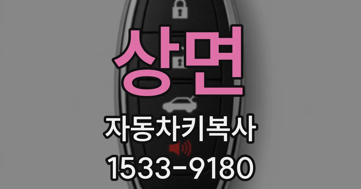 상면 자동차키복사