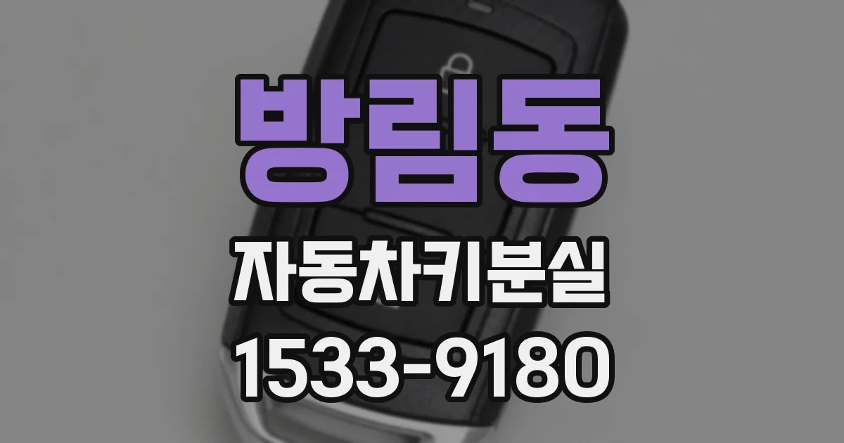 방림동 자동차키분실