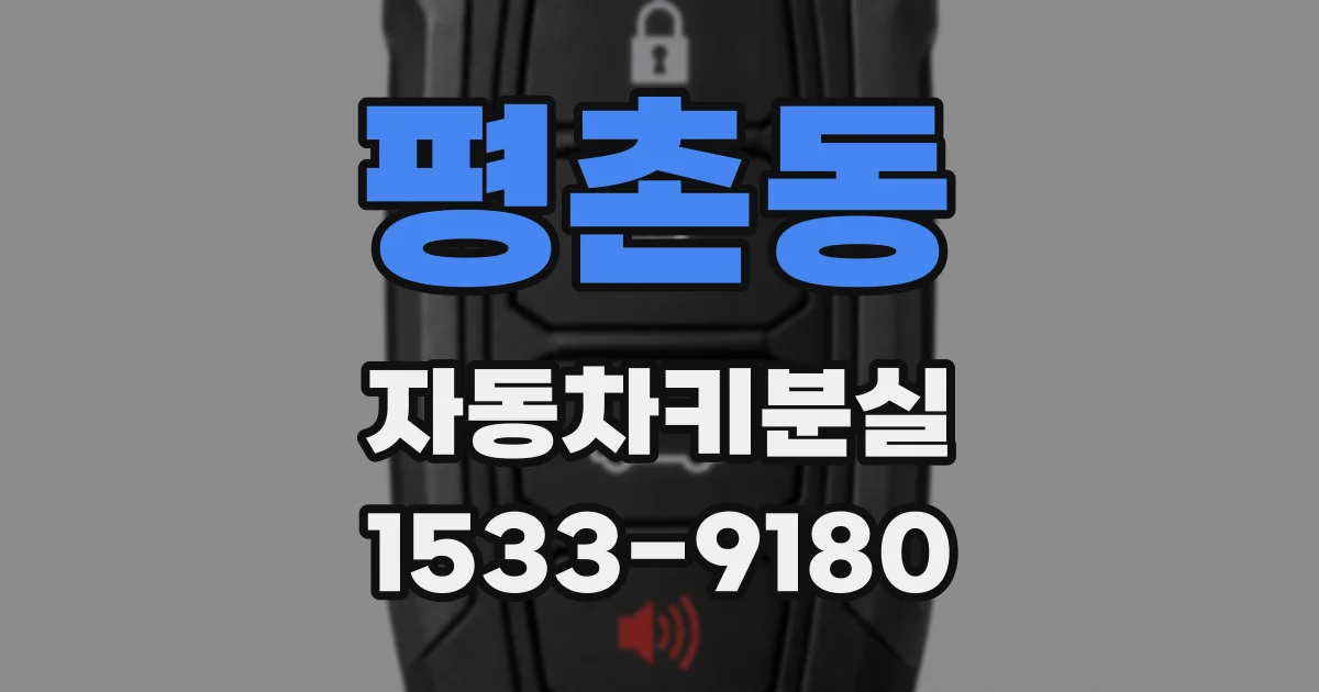평촌동 자동차키분실