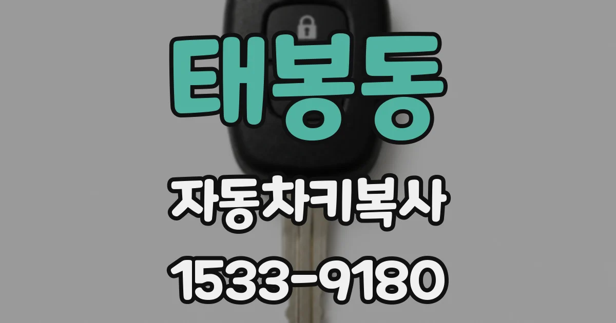 태봉동 자동차키복사