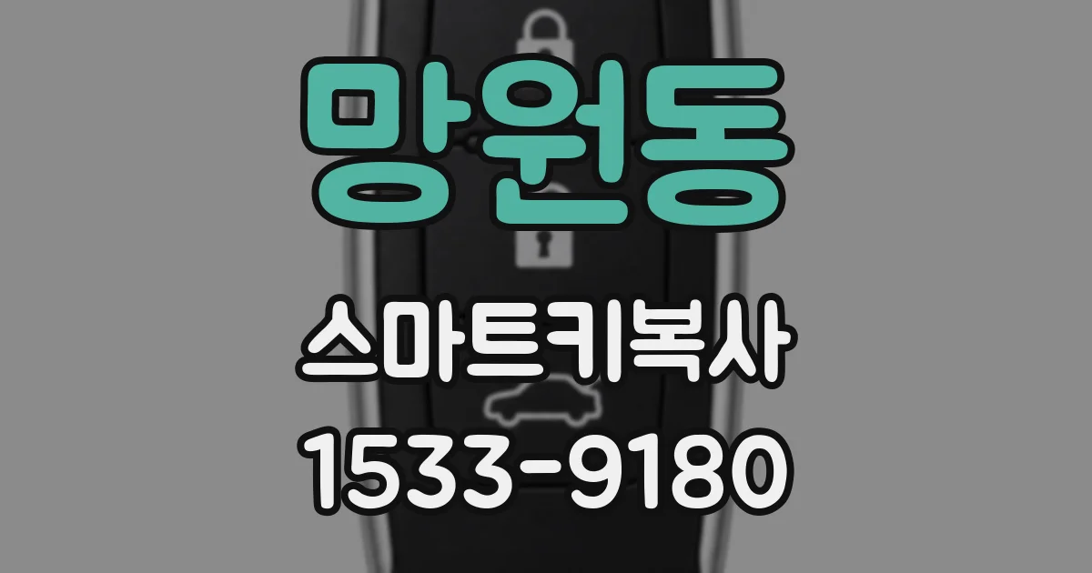 망원동 스마트키복사