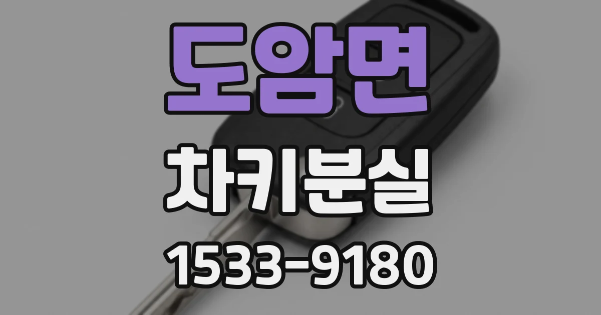 도암면 차키분실