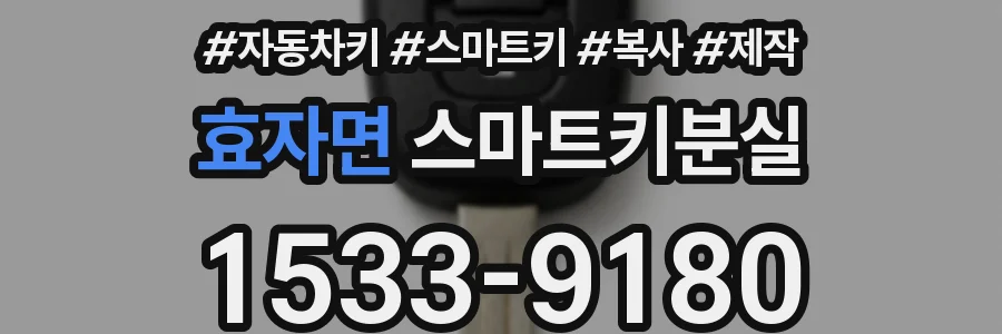 효자면 스마트키분실