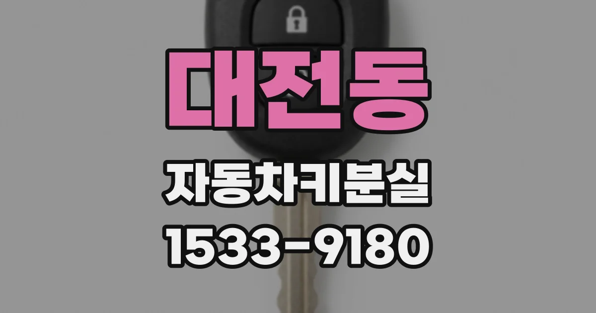 대전동 자동차키분실