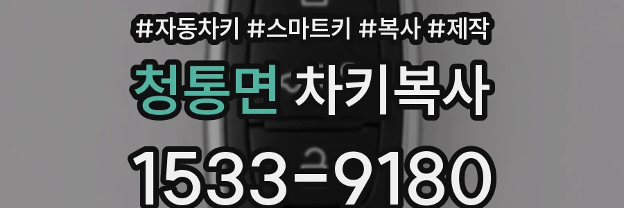 청통면 차키복사