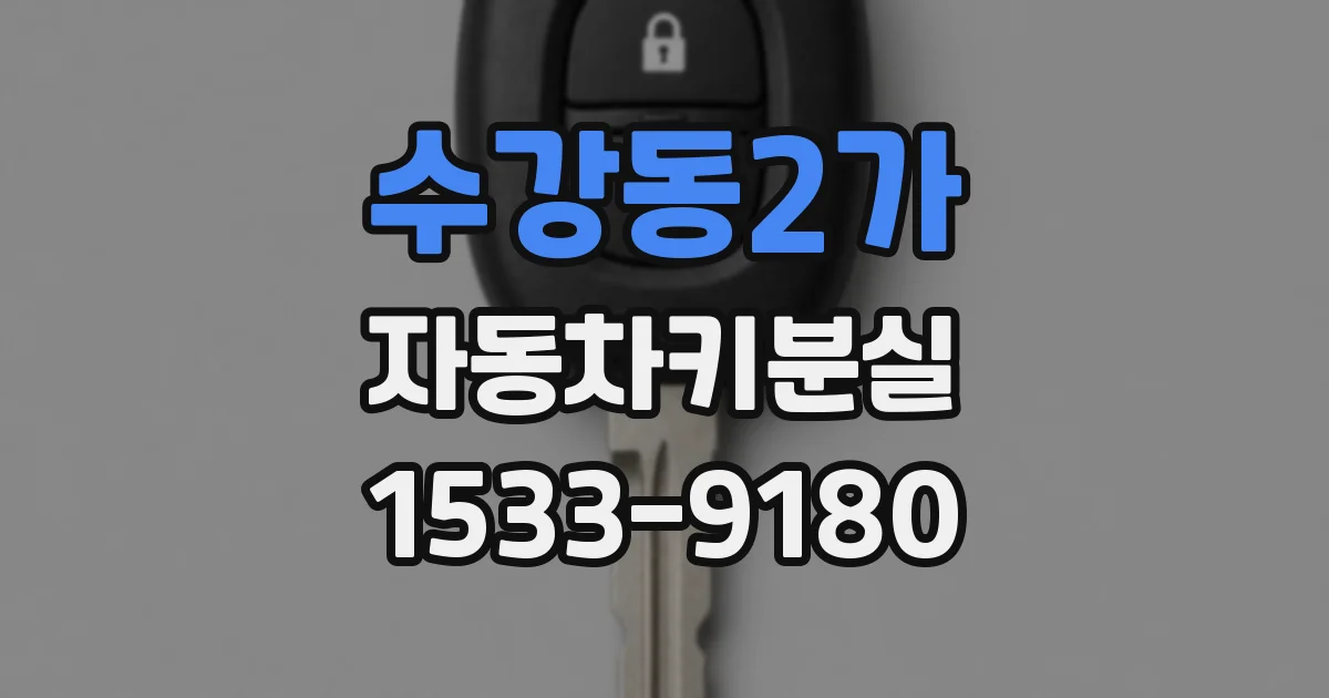 수강동2가 자동차키분실