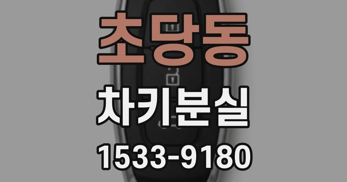 초당동 차키분실