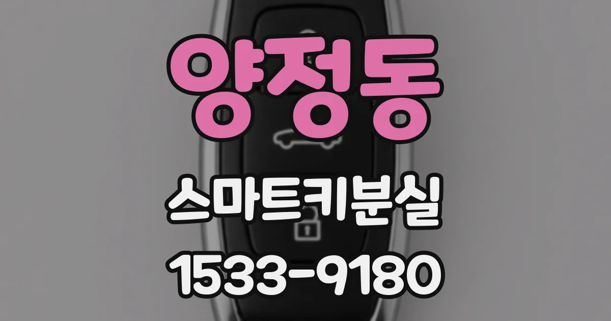 양정동 스마트키분실
