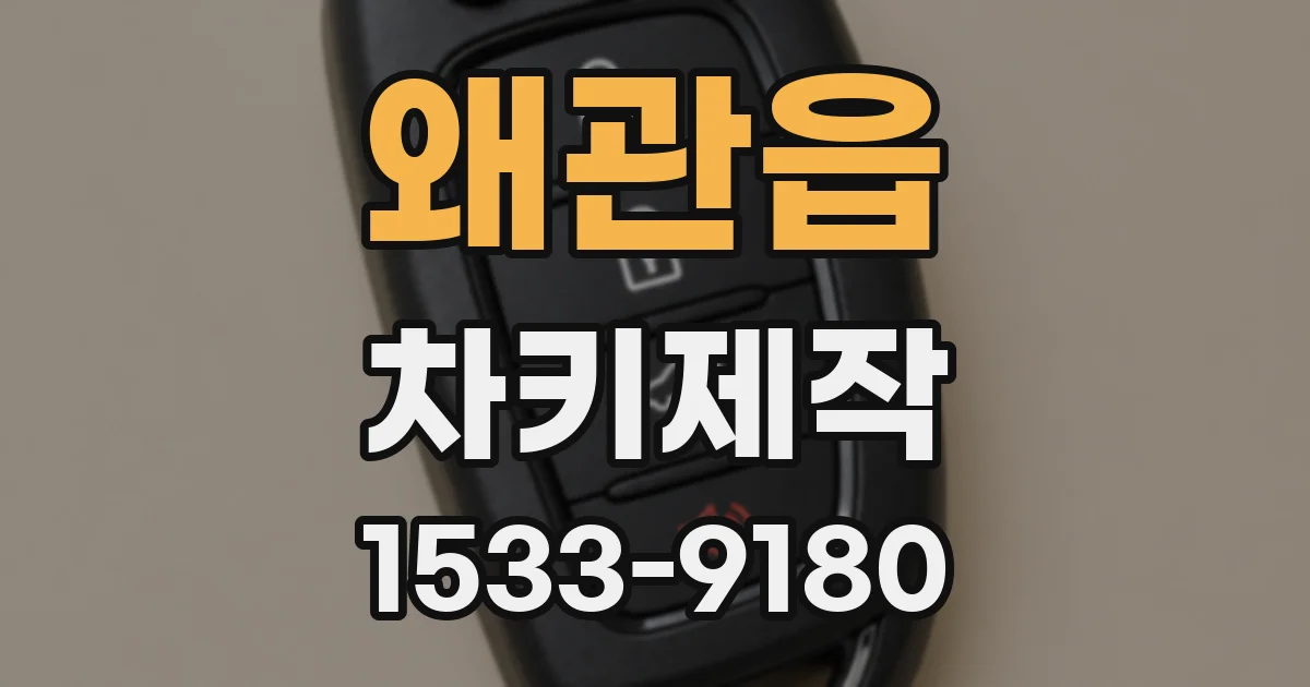 왜관읍 차키제작