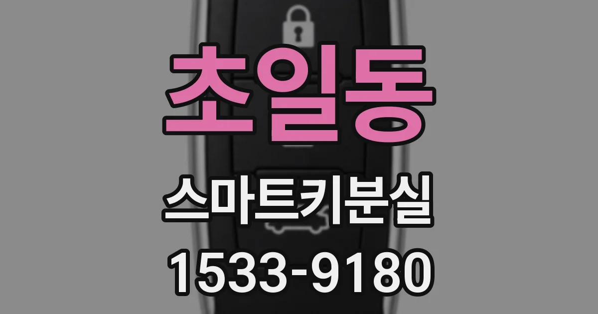 초일동 스마트키분실
