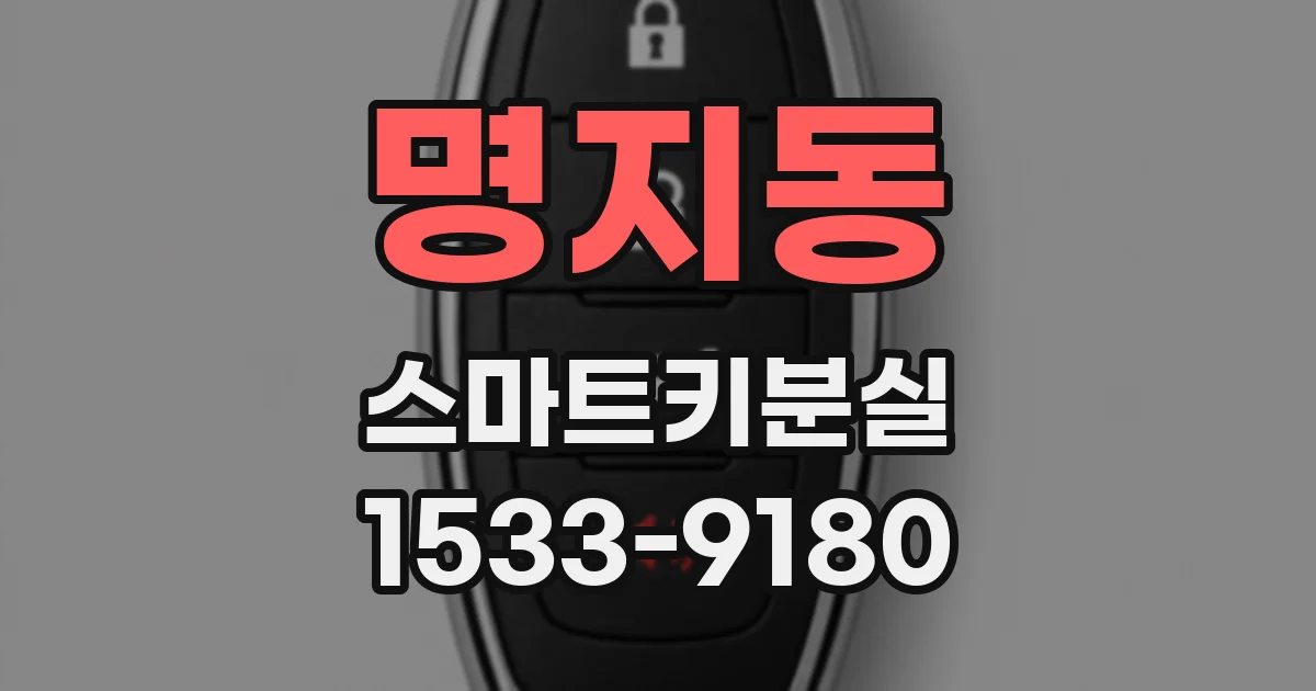 명지동 스마트키분실