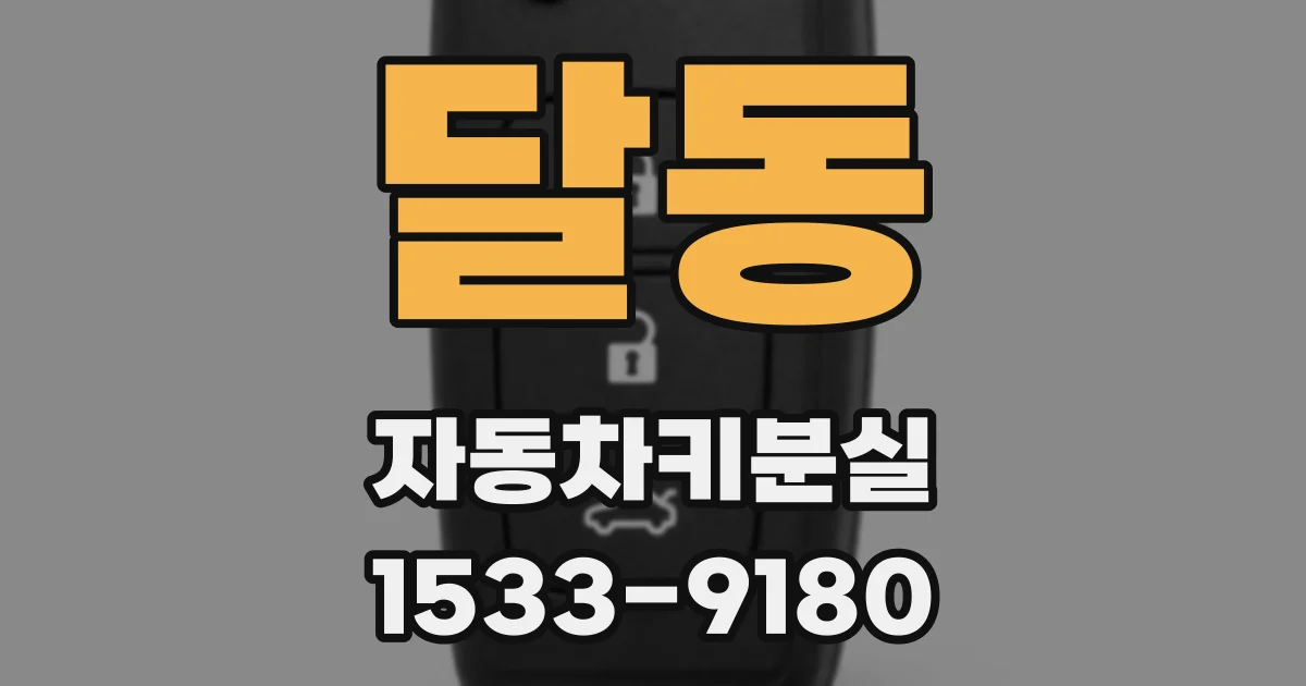 달동 자동차키분실
