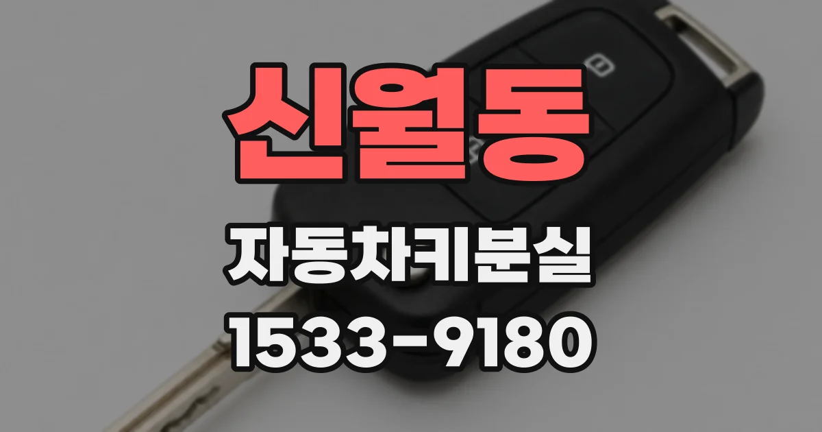 신월동 자동차키분실