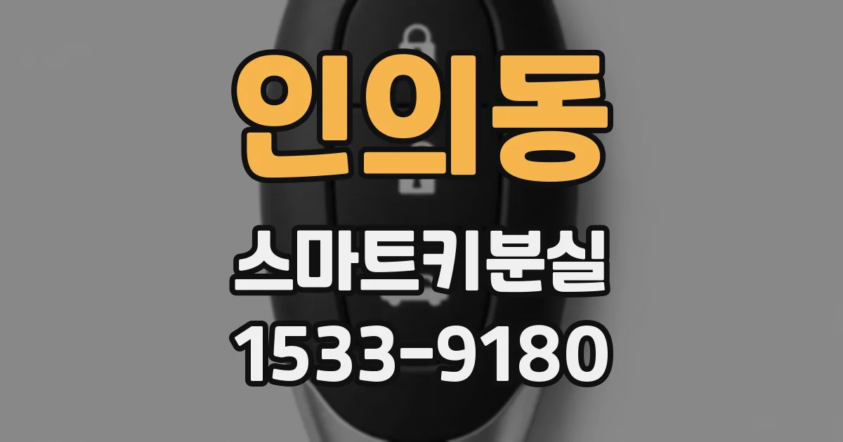 인의동 스마트키분실
