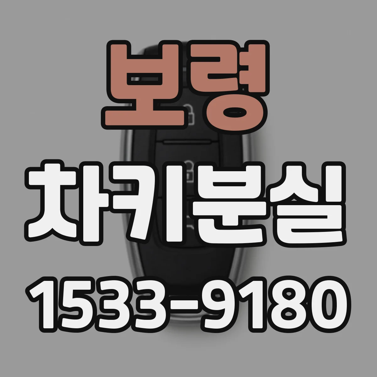 보령 차키분실