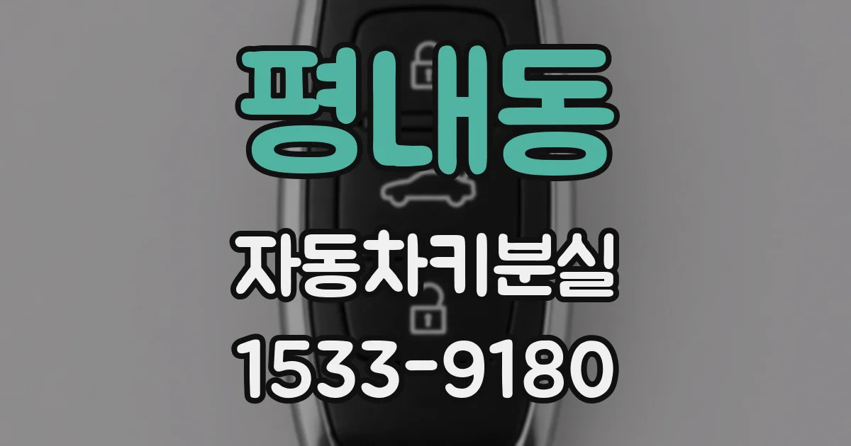 평내동 자동차키분실