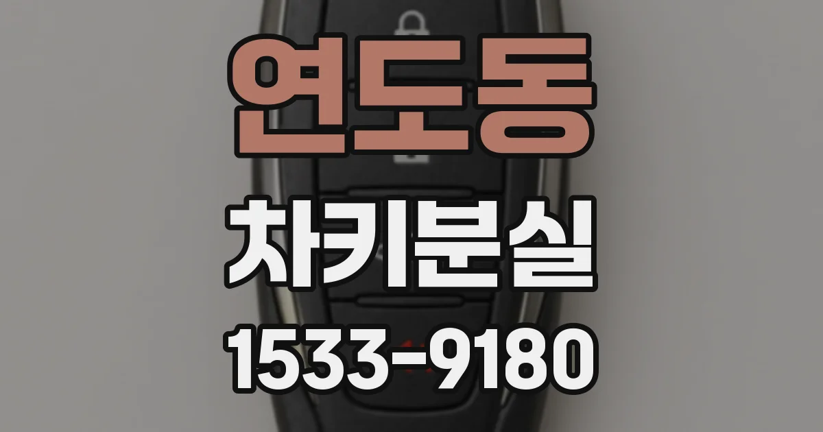 연도동 차키분실
