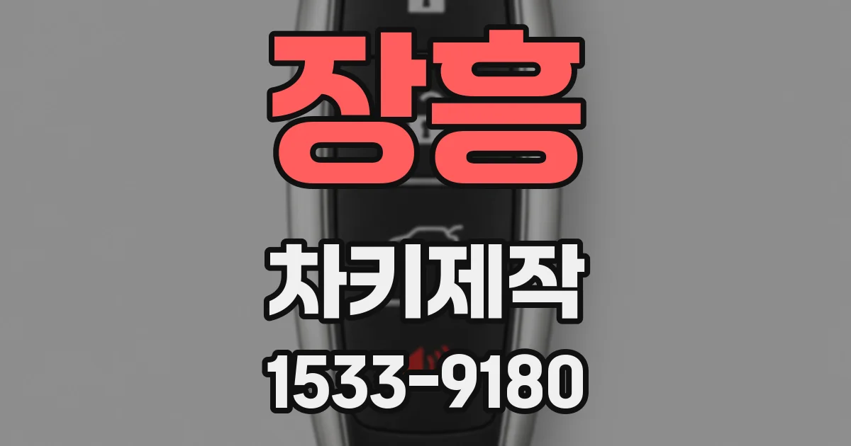 장흥 차키제작