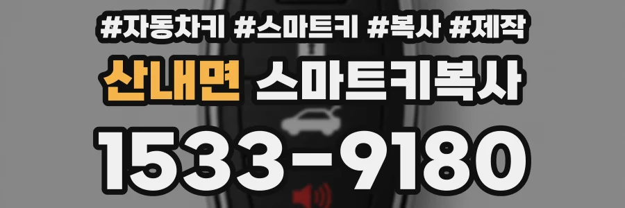 산내면 스마트키복사