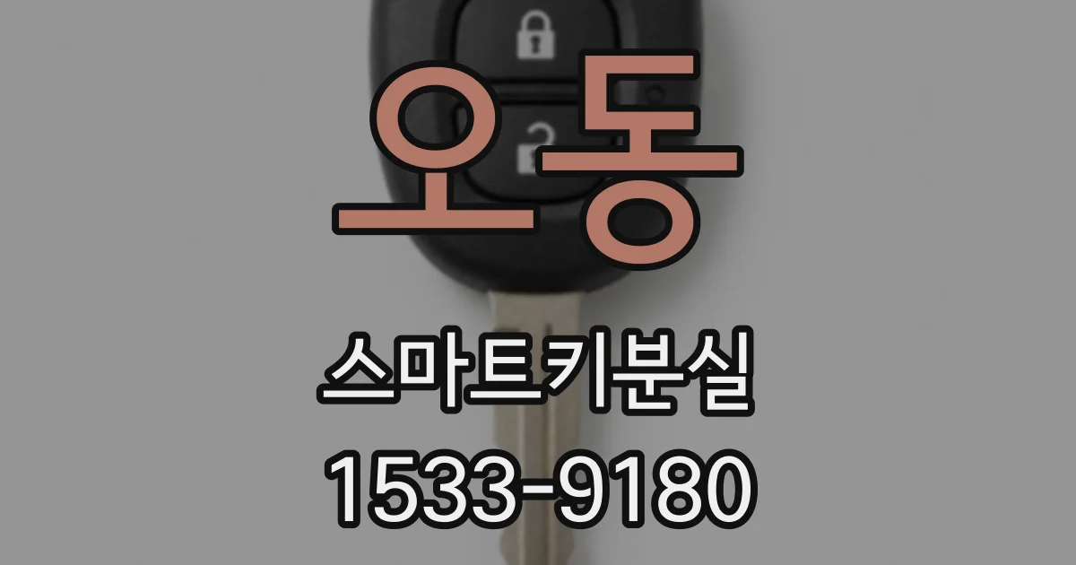 오동 스마트키분실