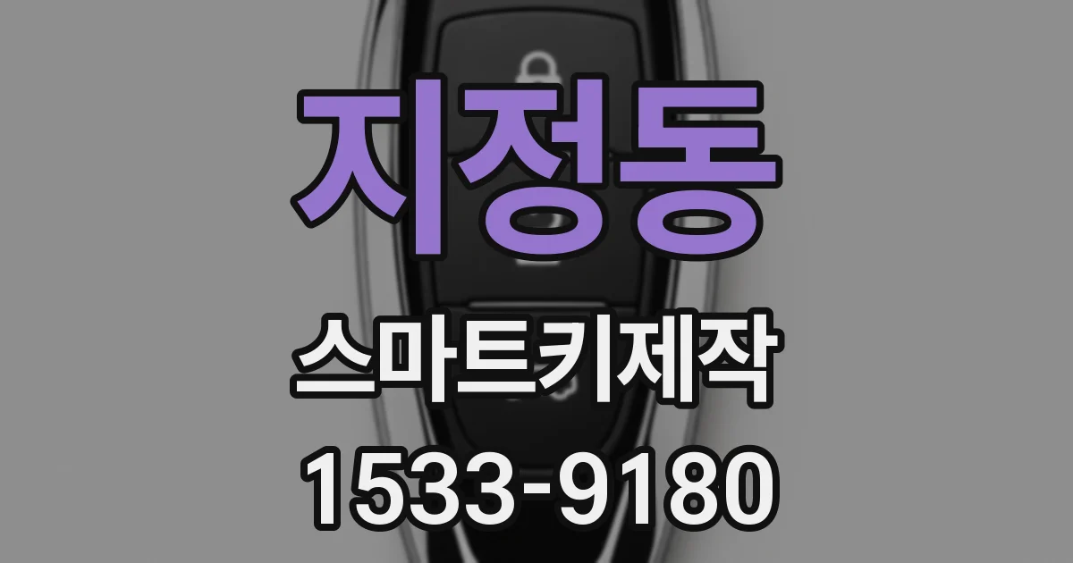 지정동 스마트키제작