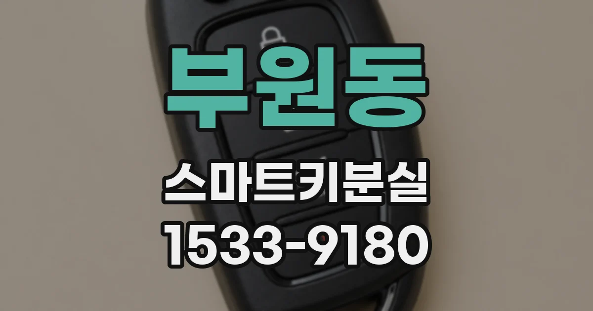 부원동 스마트키분실