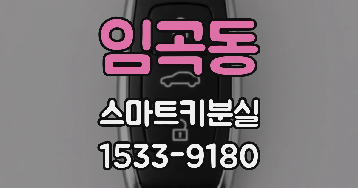 임곡동 스마트키분실