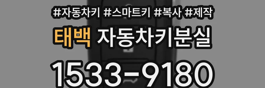 태백 자동차키분실