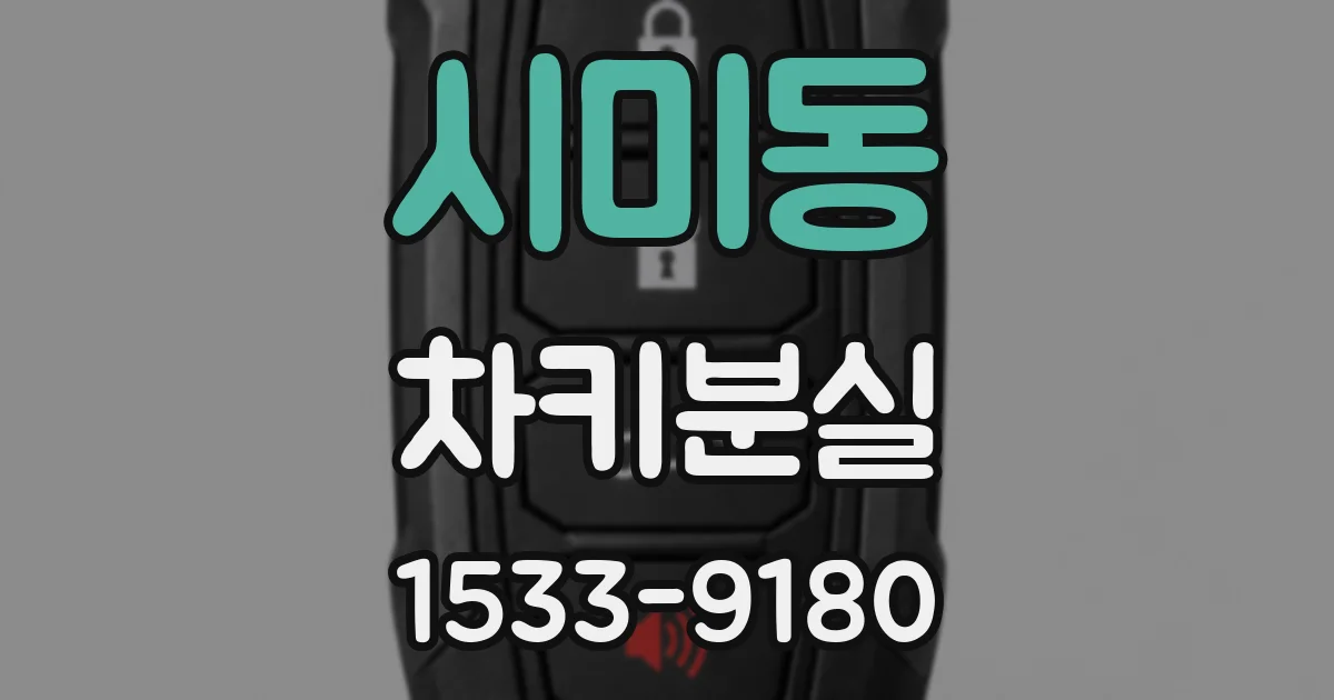 시미동 차키분실