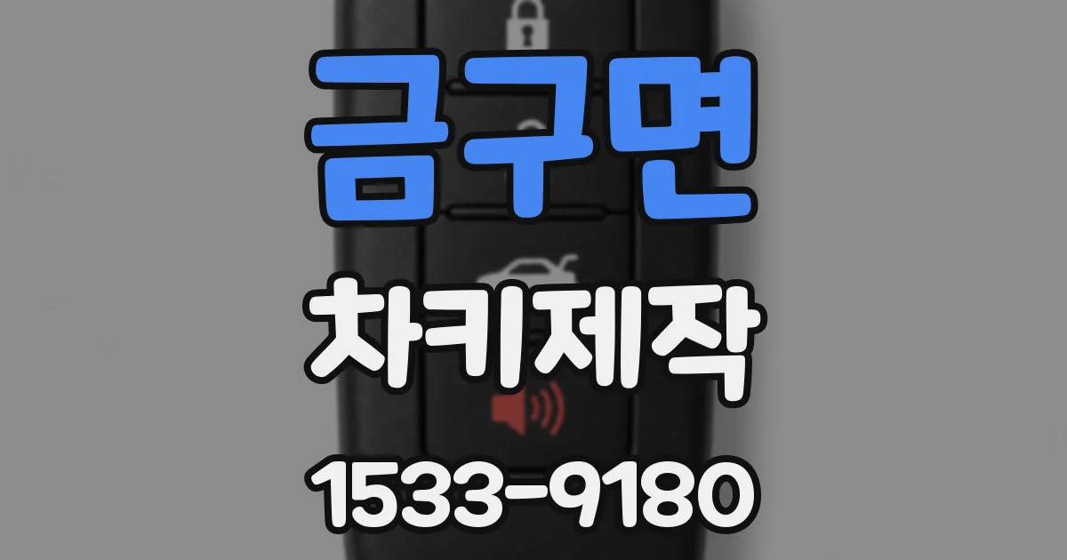 금구면 차키제작