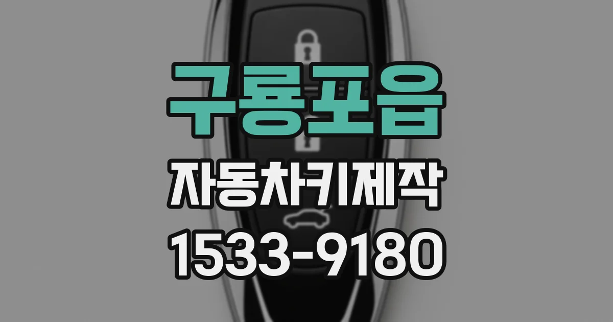 구룡포읍 자동차키제작
